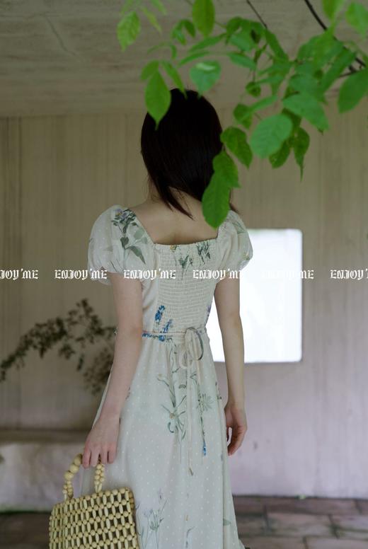 【门店同款】ENJOY夏季南法-茶歇方领印花连衣裙 157544073 商品图4