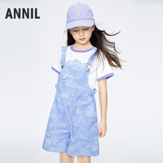 女童轻薄活力背带裤夏季新款安奈儿童装实体店同款AG426648 商品图1