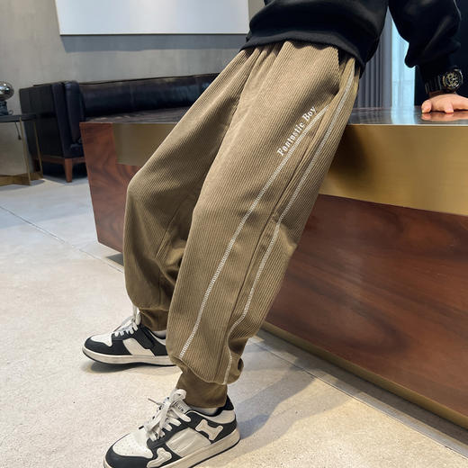 男童加绒裤子一体绒冬季儿童运动裤 商品图1