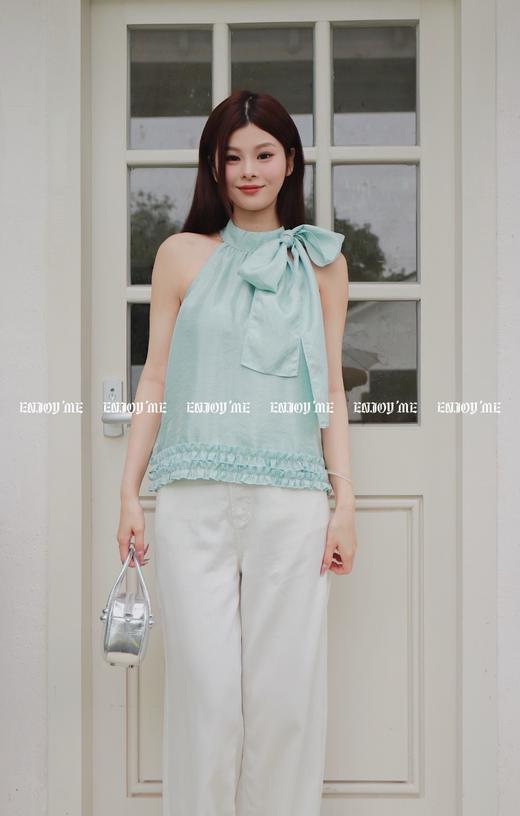 【门店同款】ENJOY夏季浪漫-洋气挂脖绑带上衣 157468242 商品图9