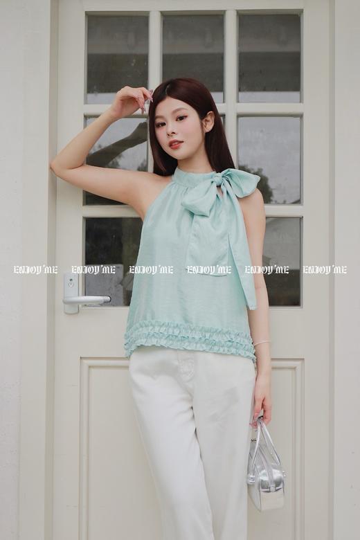 【门店同款】ENJOY夏季浪漫-洋气挂脖绑带上衣 157468242 商品图10