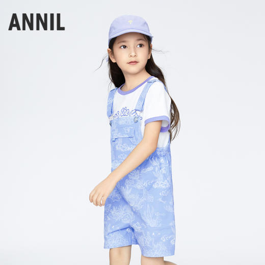 女童轻薄活力背带裤夏季新款安奈儿童装实体店同款AG426648 商品图2