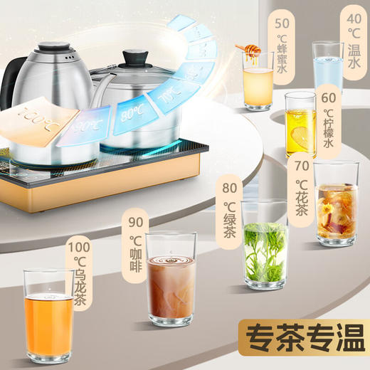 金灶（KAMJOVE）EC-9电热水壶旗舰系列全自动上水遥控涌泉底部上水烧水壶316不锈钢材质  1.2L 商品图3