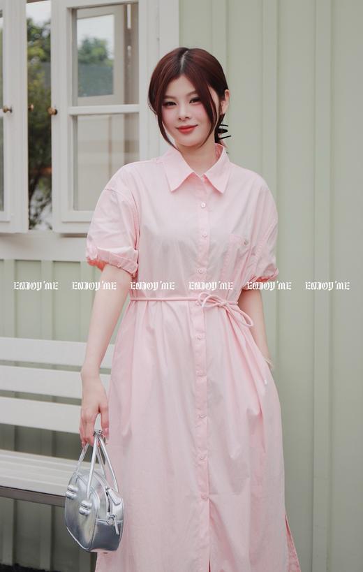 【门店同款】ENJOY2024年夏季系带衬衫连衣裙 157505349 商品图4