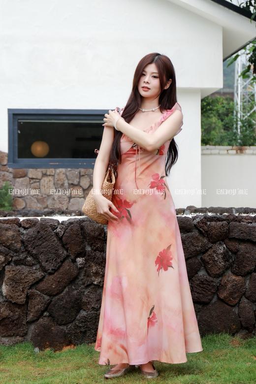 【门店同款】ENJOY夏季南法-C港风油画连衣裙 157467400 商品图7