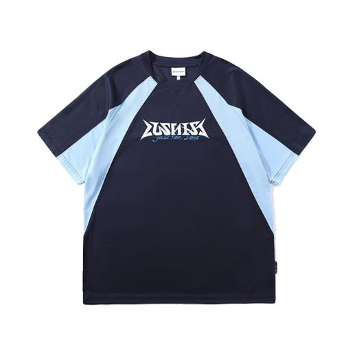 LUSHISI速干运动篮球短袖复古美式投篮服训练t恤炽热如火主题印花 商品图4