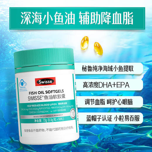 Swisse鱼油软胶囊90粒 商品图0