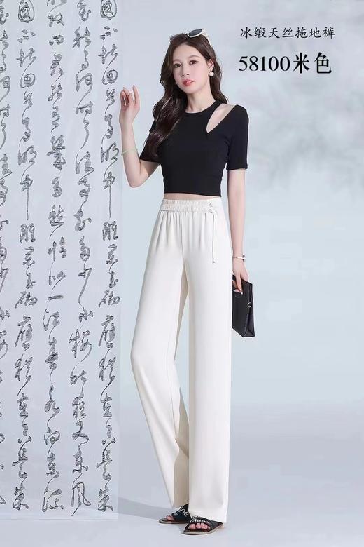 断码清仓→超高品质款~不满意直接退货！！喜出-58100 国风冰凉丝直筒裤 商品图4