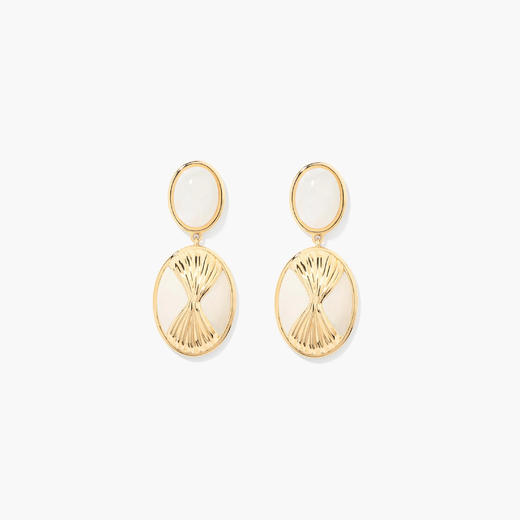 订购8周到｜Aurélie Bidermann-ROSARIO-月光石 耳环 [法国设计师] 商品图0