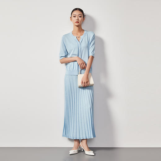 东黎 • 丝绒女士春夏花边领短袖 4067 商品图11