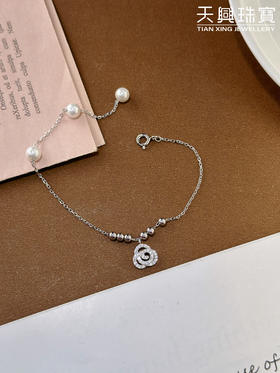 精美珍珠925银手链