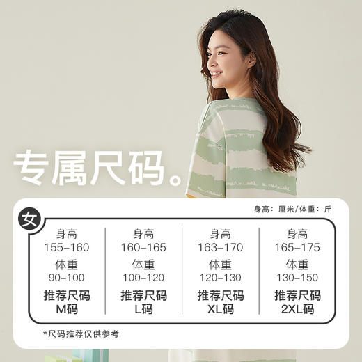 爱帝女士纯棉印花短袖家居服睡裙 商品图6