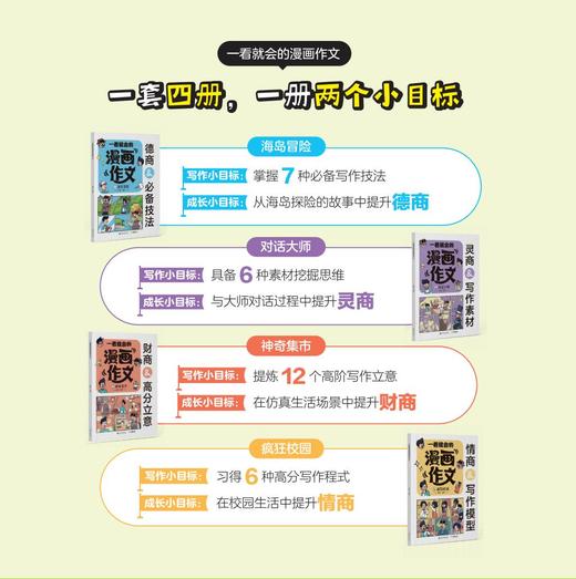 一看就会的漫画作文，4册 商品图1
