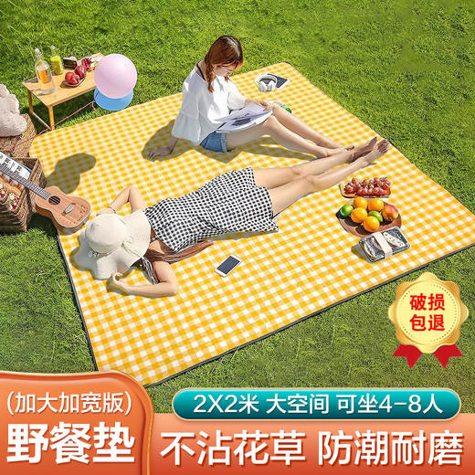 牛津布野餐垫防潮地垫折叠便携春游帐篷垫加厚防水沙 商品图2