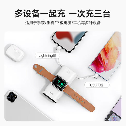 【国家3C认证】爱沃可（iWALK）LPW001 PD快充30W充电宝自带线双线大容量多功能移动电源适用苹果15华为安卓苹果手表磁吸充电 商品图2
