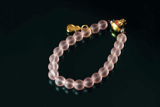 YFLL0003°粉琉璃+沙金福袋手串 商品图0