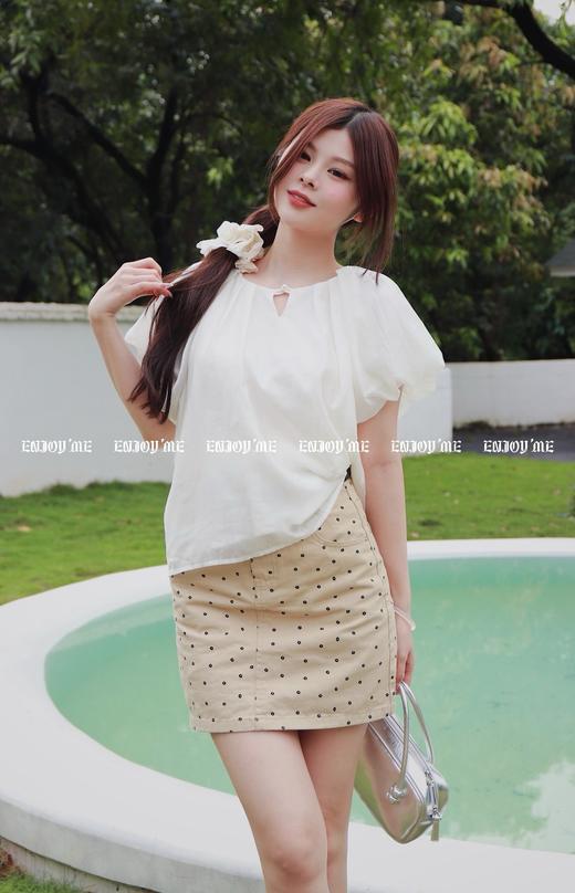 【门店同款】ENJOY夏季花朵印花牛仔半裙 157501330 商品图0