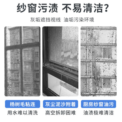 「9.9元包邮！拍2送1」立管家玻璃清洗剂泡沫纱窗清洁剂免拆洗去渍家用纱窗擦洗现货清洁工具 商品图1