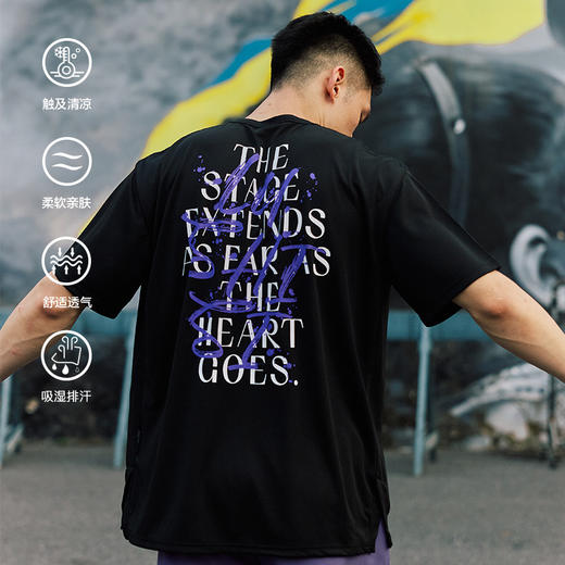 LUSHISI夏季新款美式篮球训练服投篮运动t恤男短袖宽松透气[信仰] 商品图0