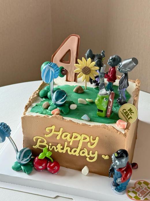 植物大战僵尸玩具方形蛋糕 商品图1