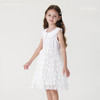 马克珍妮2024年夏装新款女童白色蕾丝网纱蛋糕连衣裙240665 商品缩略图0