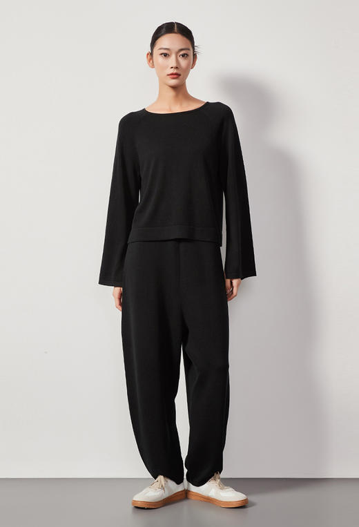 东黎 •  丝绒款女士春夏休闲时尚宽松休闲羊绒裤  4232 商品图1