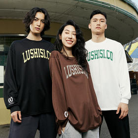 LUSHISI基础美式长袖投篮服六周年限定主题LOGOtee[努力无限公司]