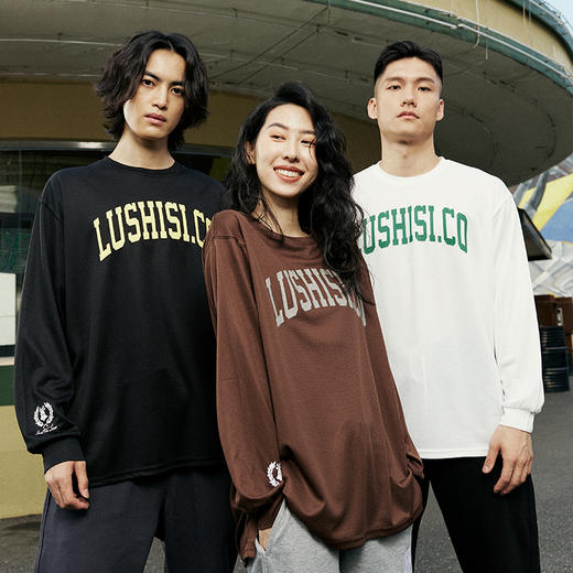 LUSHISI基础美式长袖投篮服六周年限定主题LOGOtee[努力无限公司] 商品图0
