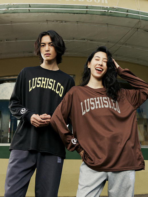LUSHISI基础美式长袖投篮服六周年限定主题LOGOtee[努力无限公司] 商品图3