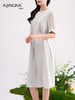 【气质轻奢】阿菁娜通勤夏季短袖连衣裙F29X212012 商品缩略图1
