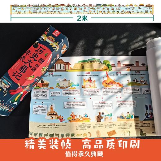 呦呦童 历史大事记年表长卷 2米长 盒装 商品图4