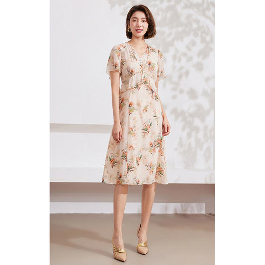 乔万尼南法度假风连衣裙桑蚕丝高端精致气质感EM2E790 商品图1