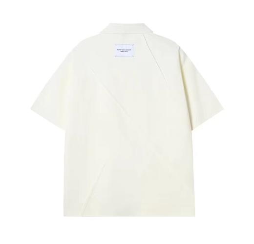 T802夏季时尚拼接休闲polo衫百搭折叠宽松上衣男女同款简约短袖 商品图1