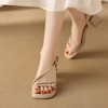 ZHR则则法式复古粗跟凉鞋2024新款时尚百搭洋气沙滩凉鞋简约女鞋 商品缩略图9