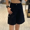 14GD后腰橡筋双侧口袋时尚短裤40325（黑） 夏季 407202032105 商品缩略图0