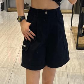 14GD后腰橡筋双侧口袋时尚短裤40325（黑） 夏季 407202032105