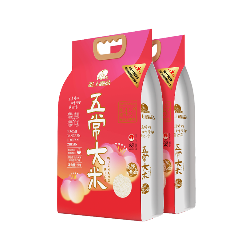 【聖上壹品】遇见五常大米5kg*2袋新米五常大米真空包装