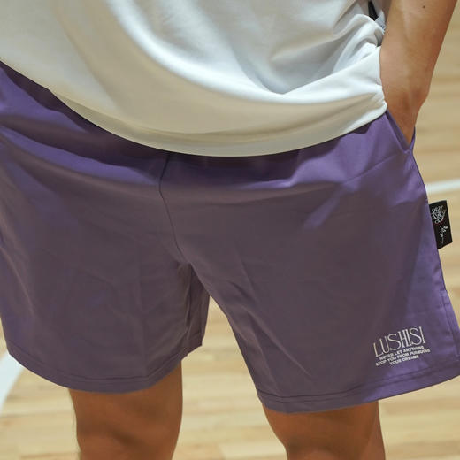 LUSHISI基础篮球美式短裤男夏季轻薄运动训练速干四分球裤[极光] 商品图3