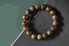 YLQN0037°绿棋楠+镶铜香灰珠红手串1.2 商品缩略图0