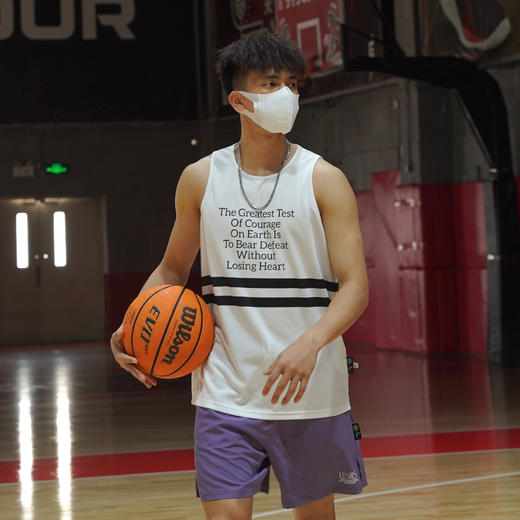 LUSHISI基础篮球美式短裤男夏季轻薄运动训练速干四分球裤[极光] 商品图2