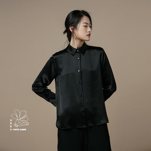 桑罗&迎春花女装真丝白领衬衫 商品图4