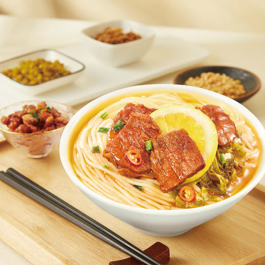 【华中】王仁和柠香嫩牛小锅米线218.5g/盒 商品图2