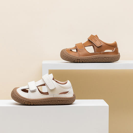 【品牌直供】EBMINI英贝米尼宝宝机能凉鞋夏季软底男童学步鞋包头儿童鞋子透气女童鞋16-26码 商品图2