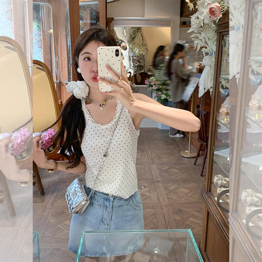 <曾小咸推荐>【慵懒小调】波点背心 商品图0