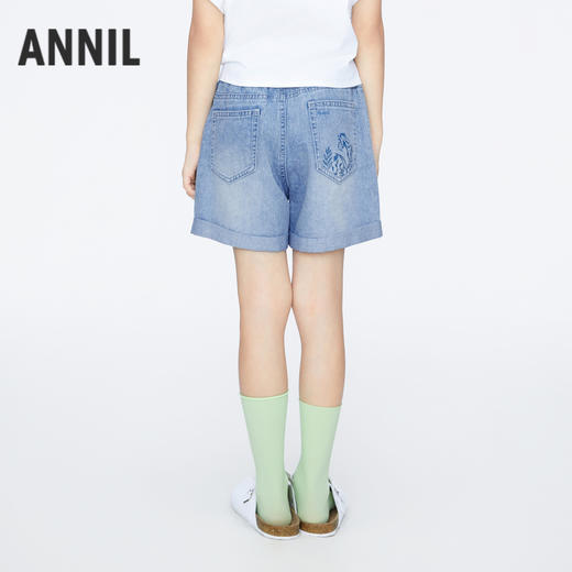 女童全棉牛仔短裤新款安奈儿童装实体店同款AG426652 商品图2