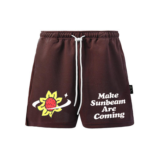 LUSHISI原创美式街头[向日葵]字母主题篮球短裤运动宽松潮跑步男 商品图4