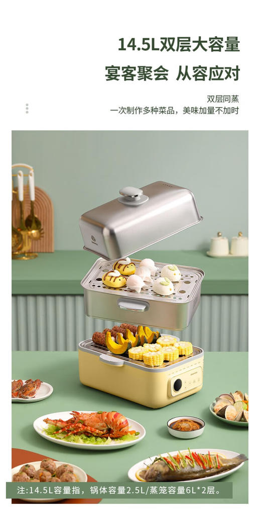 大宇多功能电蒸锅DYZG-1568
 商品图5