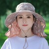 TZW-棉麻凉帽帽子女夏季面罩遮脸太阳帽大沿紫外线采茶骑车遮阳帽 商品缩略图1