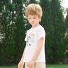 【凉感】mettekids男童短袖t恤2024夏季新款儿童透气字母印花上衣 商品缩略图5