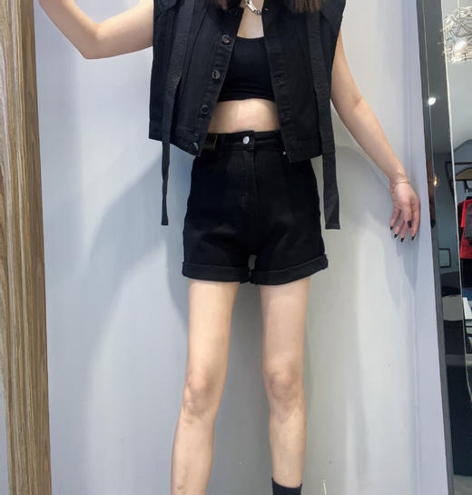 GD腰头皮标牛仔短裤40314 夏季 085812121070 商品图0